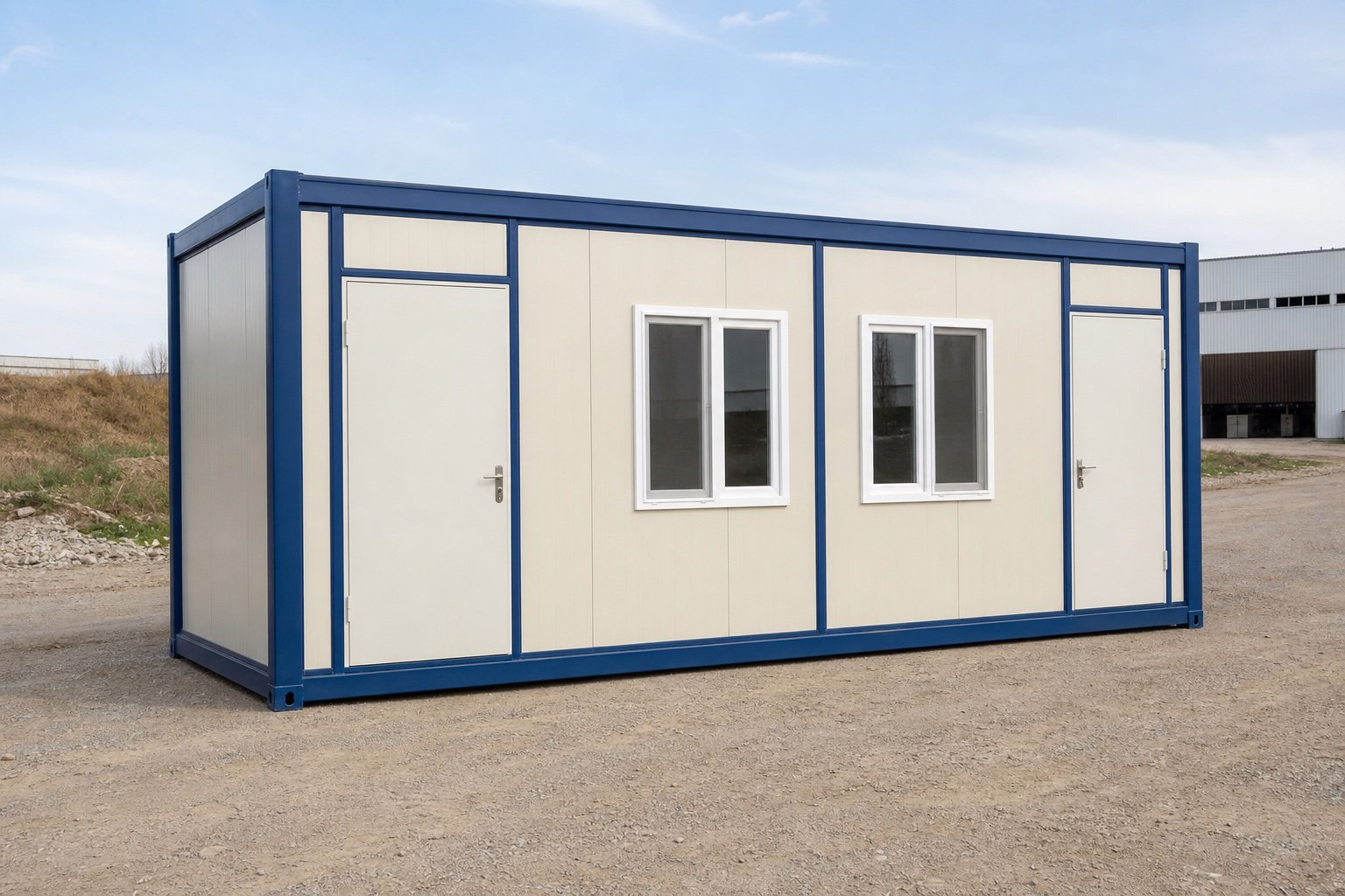 3x7 Şantiye Tipi Çift Giriş 2 Oda Konteyner Ankara