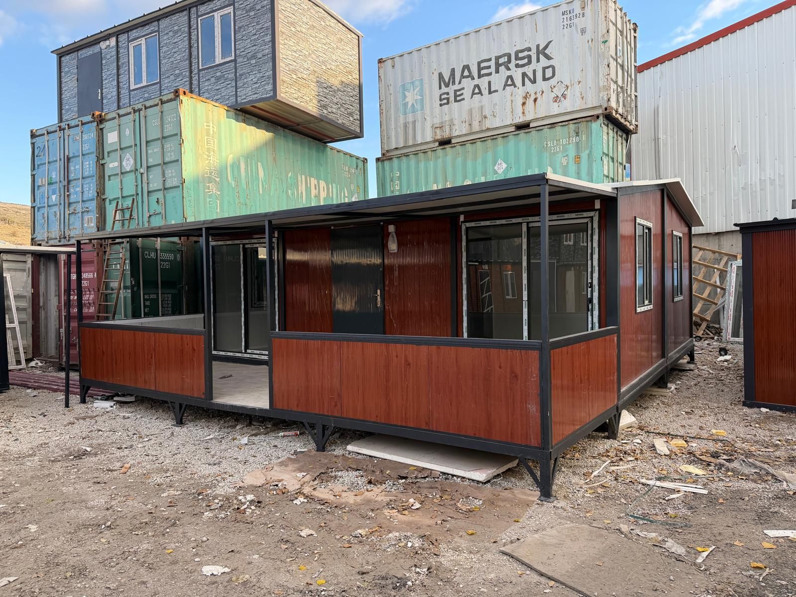 60m2 Birleşim Konteyner Ev + 60m2 Platform