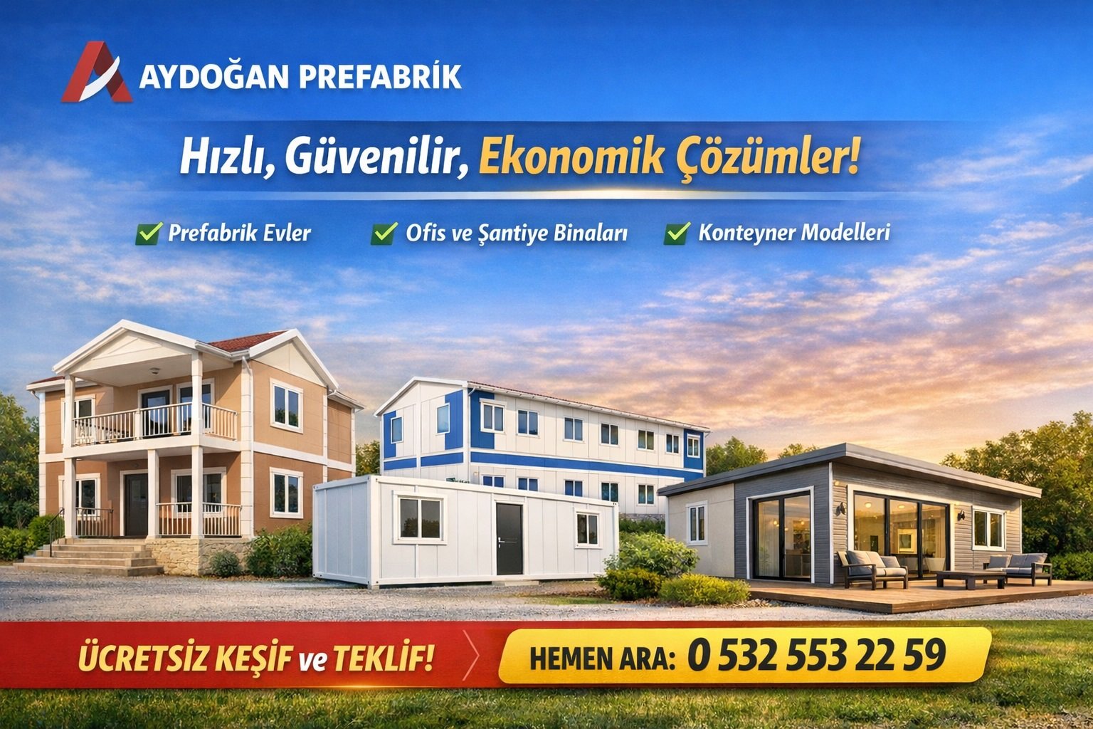 Ankara’da Konteyner Ev ve Şantiye Konteyner Kampanyası